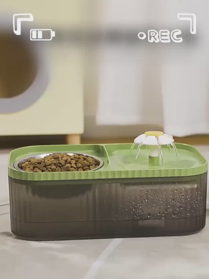 MealStream Vattenfontän med Matskål