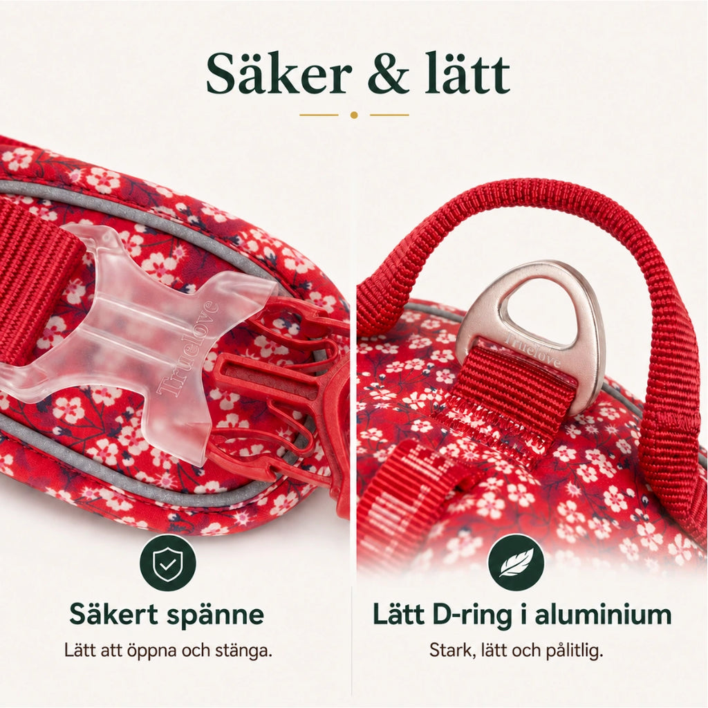 Säkert spänne och lätt D-ring i aluminium - Djurslottet