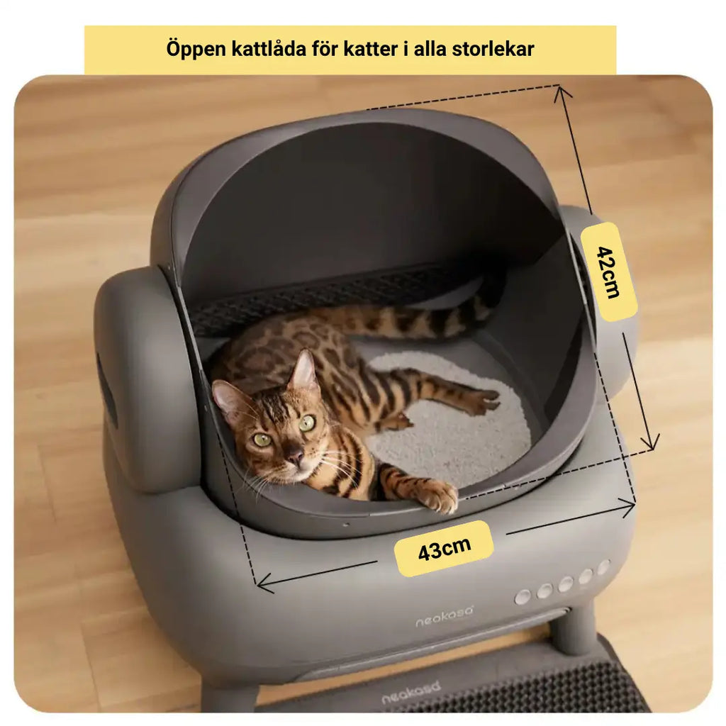 självrengörande kattlåda storlek - Djurslottet
