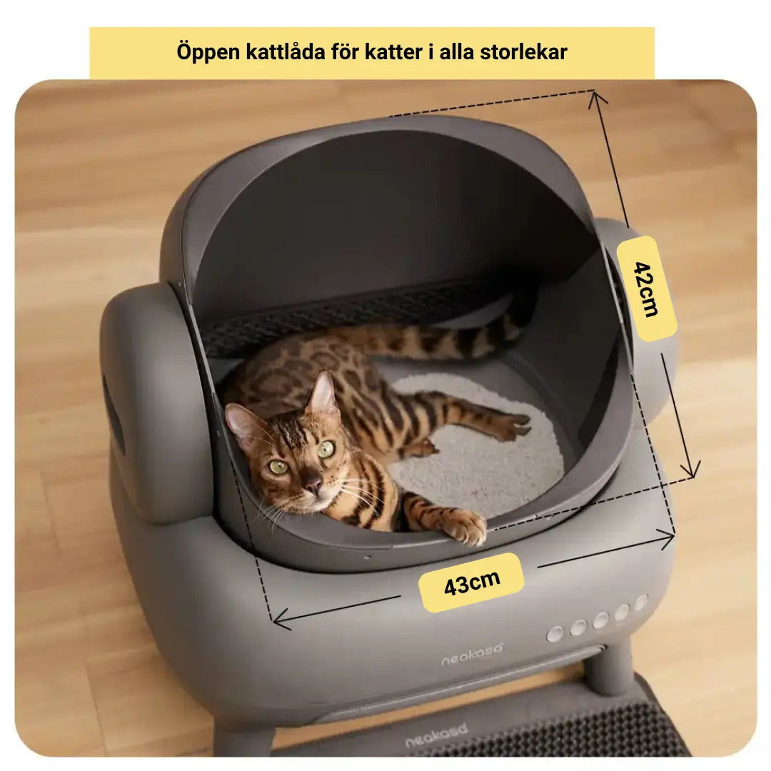 självrengörande kattlåda storlek - Djurslottet