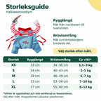Halloweenkostym för hund & katt - Storleksguide med mått och ungefärlig vikt - Djurslottet