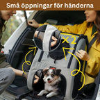 små oppningar for handerna - bärbar djurvagn med bilfäste- Djurslottet