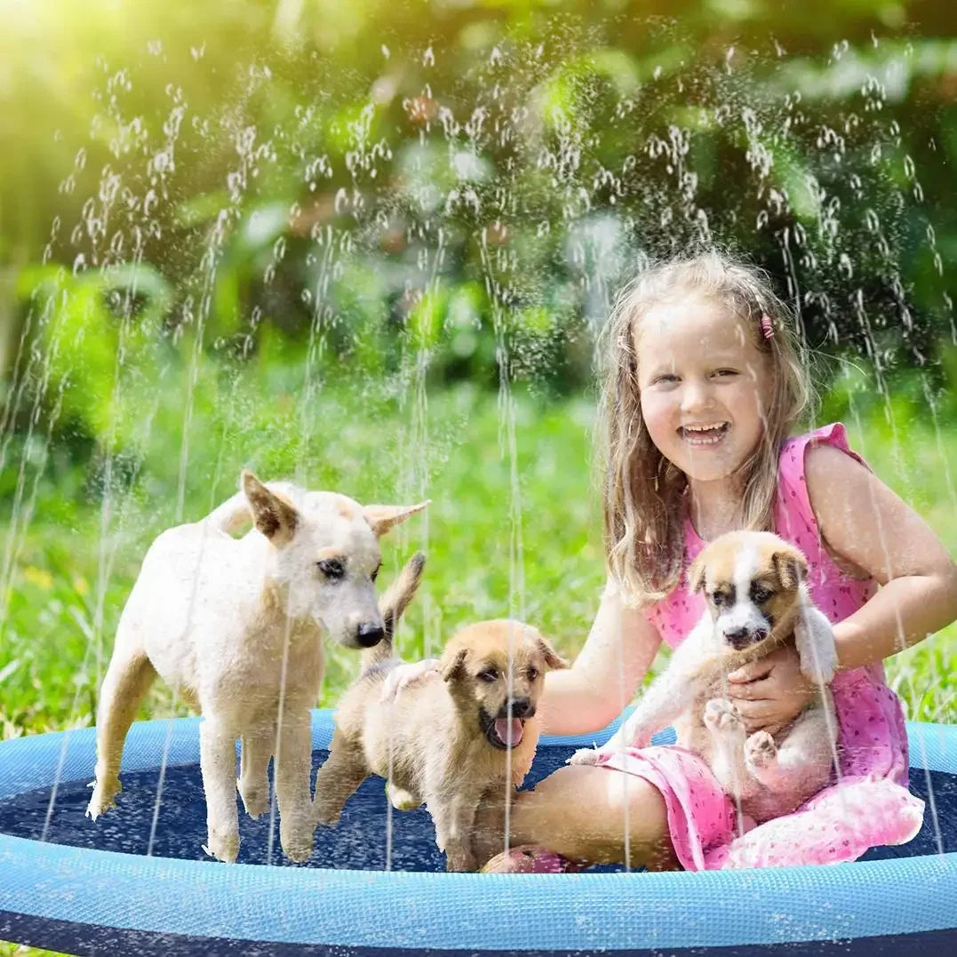 Pawsplash Sprinkler pool för hundar - Djurslottet