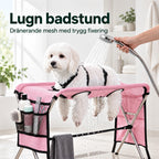 TailCare Trimbord med Hängmatta - Rosa hängmatta med dränerande mesh - Djurslottet