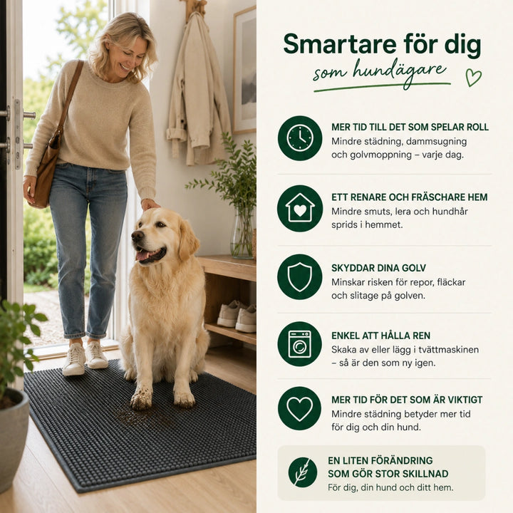 Fördelar med absorberande tassmatta för hund – Djurslottet