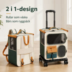 2 i 1 design, rullar som väska och bärs som ryggsäck - Djurslottet
