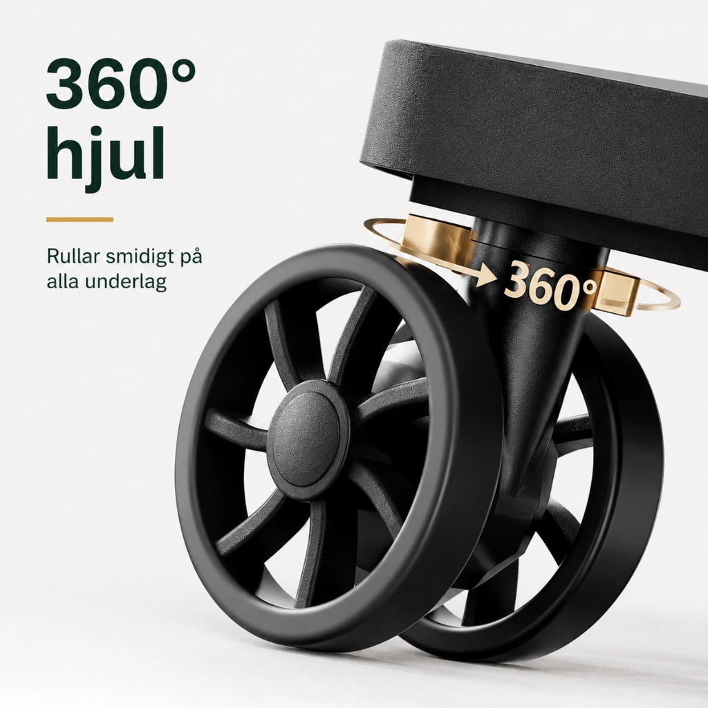 Fyra rörliga hjul med 360 graders rotation - Djurslottet