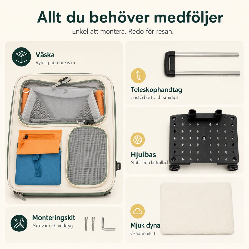 Allt som medföljer transportväskan - Djurslottet