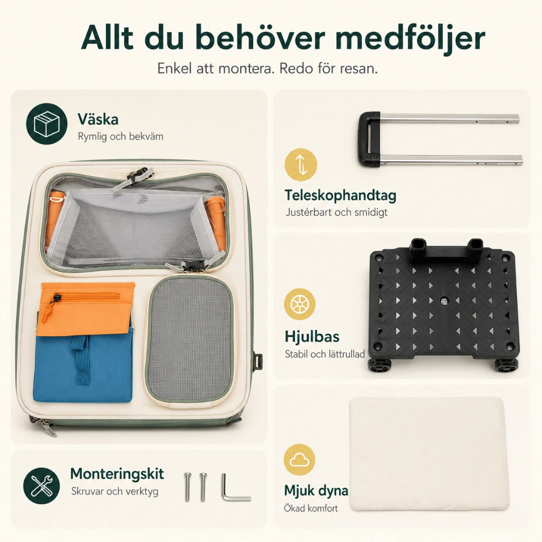 Allt som medföljer transportväskan - Djurslottet