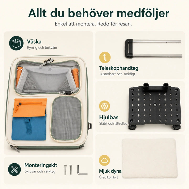Allt som medföljer transportväskan - Djurslottet