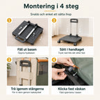 Montering av transportväskan i fyra steg - Djurslottet