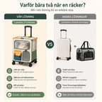 Pawresa transportväska jämfört med enklare väskor - Djurslottet