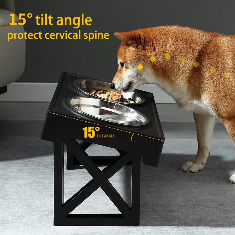 Upphöjd Matskål Katt, 
Hund Matskål, Justerbar Upphöjd Matskål - Djurslottet