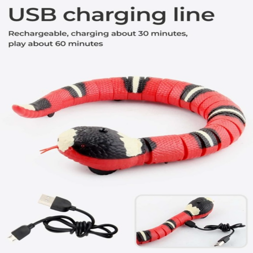 Interaktiv Kattleksak, 
Automatisk Kattleksak, Automatisk Leksakorm för katter - Djurslottet