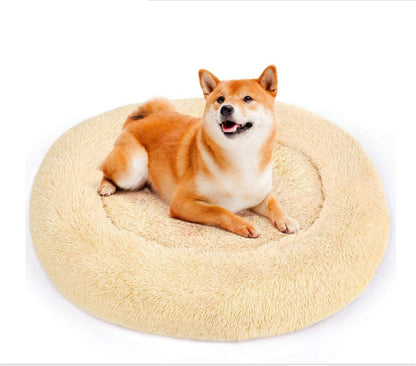 Super Soft Dog Bed Plush Cat Mat Dog Beds For Large Dogs Bed Labradors House Round Cushion Pet Product Accessories - djurslottet