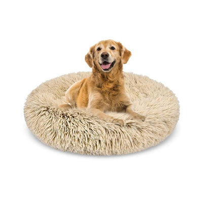 Super Soft Dog Bed Plush Cat Mat Dog Beds For Large Dogs Bed Labradors House Round Cushion Pet Product Accessories - djurslottet