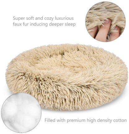 Super Soft Dog Bed Plush Cat Mat Dog Beds For Large Dogs Bed Labradors House Round Cushion Pet Product Accessories - djurslottet