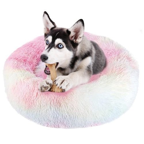 Super Soft Dog Bed Plush Cat Mat Dog Beds For Large Dogs Bed Labradors House Round Cushion Pet Product Accessories - djurslottet