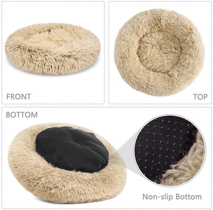 Super Soft Dog Bed Plush Cat Mat Dog Beds For Large Dogs Bed Labradors House Round Cushion Pet Product Accessories - djurslottet