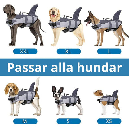 Hajformad hundflytväst - djurslottet