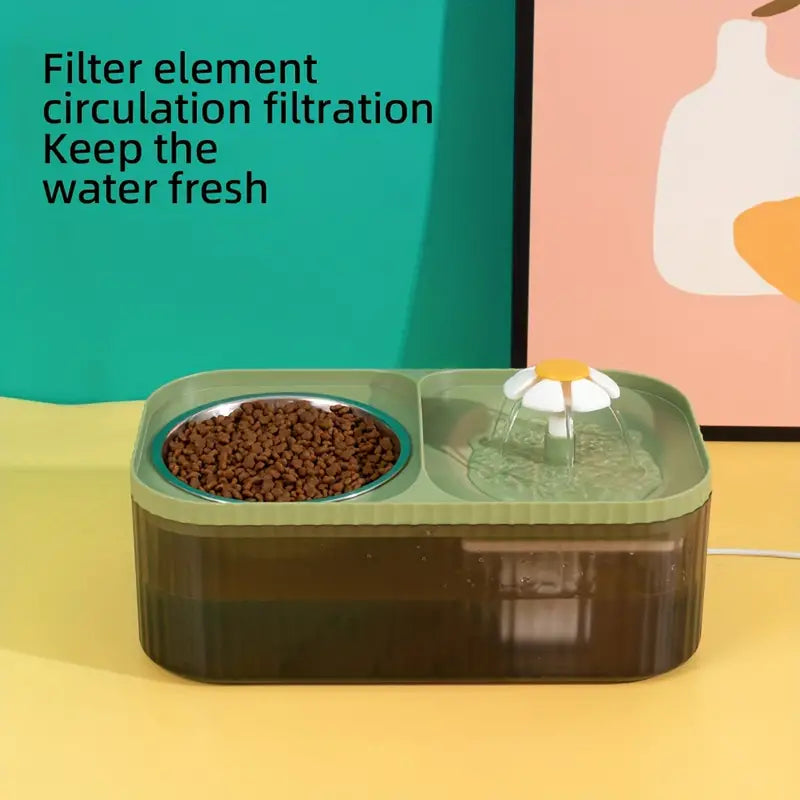 MealStream Vattenfontän med Matskål - Djurslottet