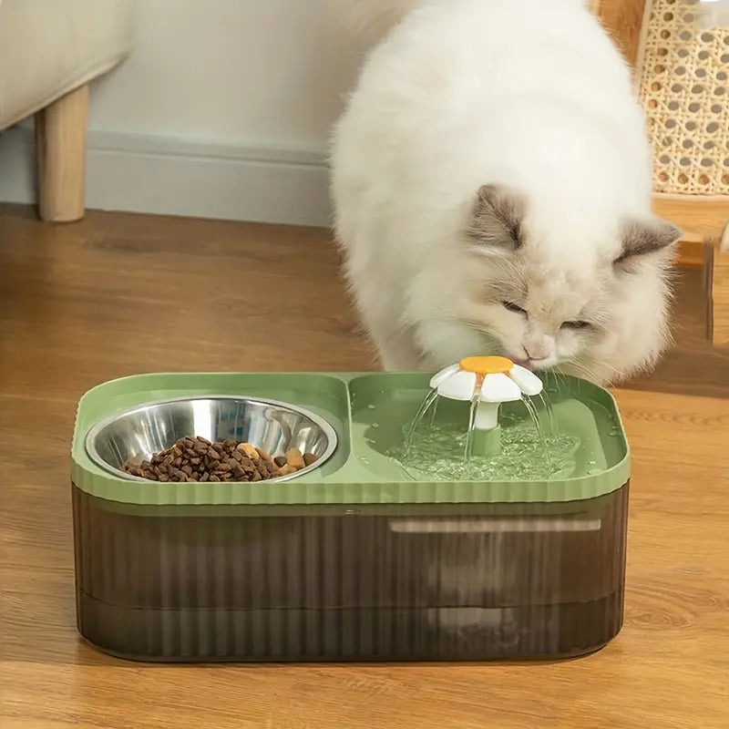 MealStream Vattenfontän med Matskål - Djurslottet