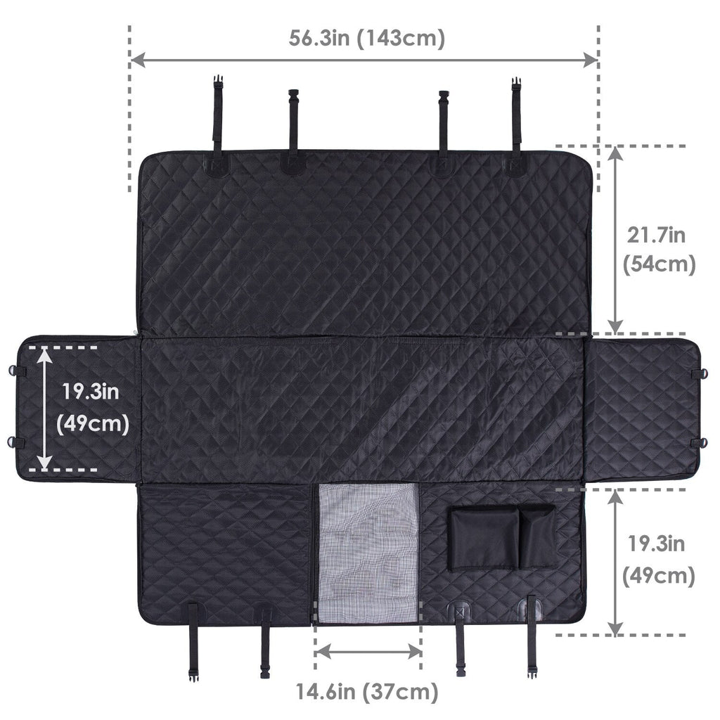 Bilskydd För Hund, 
Bilskydd Hund Baksäte, Komplett baksätesskydd repsäker - Djurslottet