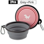 Portabel Ihopfällbar Vattenskål - djurslottet