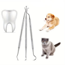 Tandstensskrapa 3 sets för hund och katt