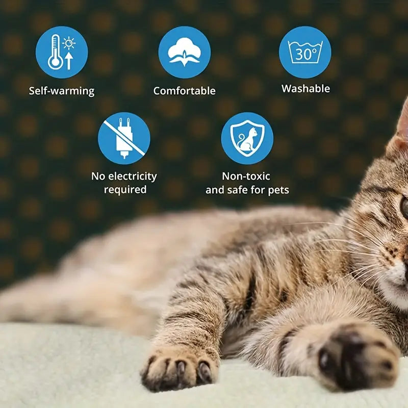 Värmedyna Katt, 
Elektrisk Värmedyna Katt, Självuppvärmande Värmedyna