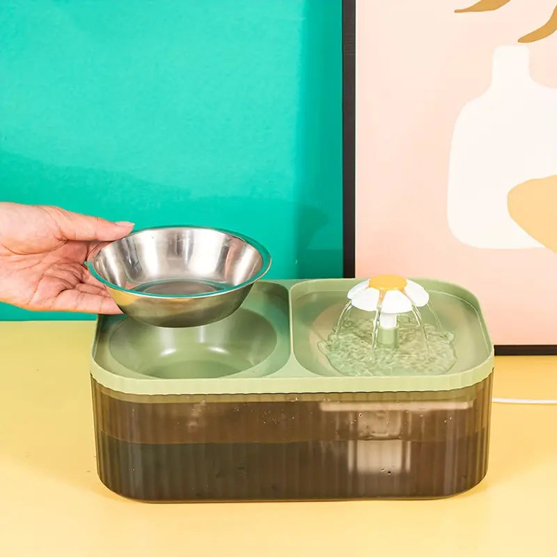 MealStream Vattenfontän med Matskål - Djurslottet