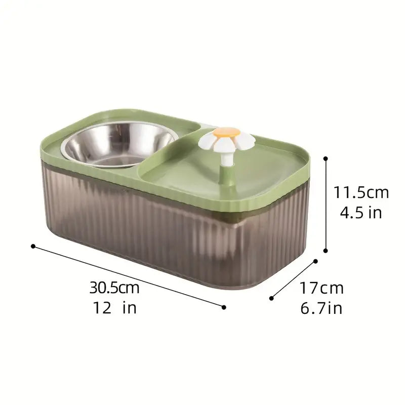 MealStream Vattenfontän med Matskål - Djurslottet